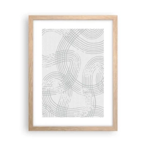 Plagát v ráme zo svetlého duba - Jednoduché východisko neexistuje - 30x40 cm