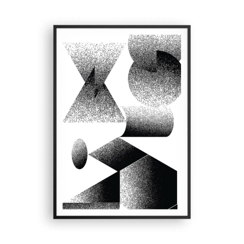 Plagát v čiernom ráme - Uhly a ovály - 70x100 cm