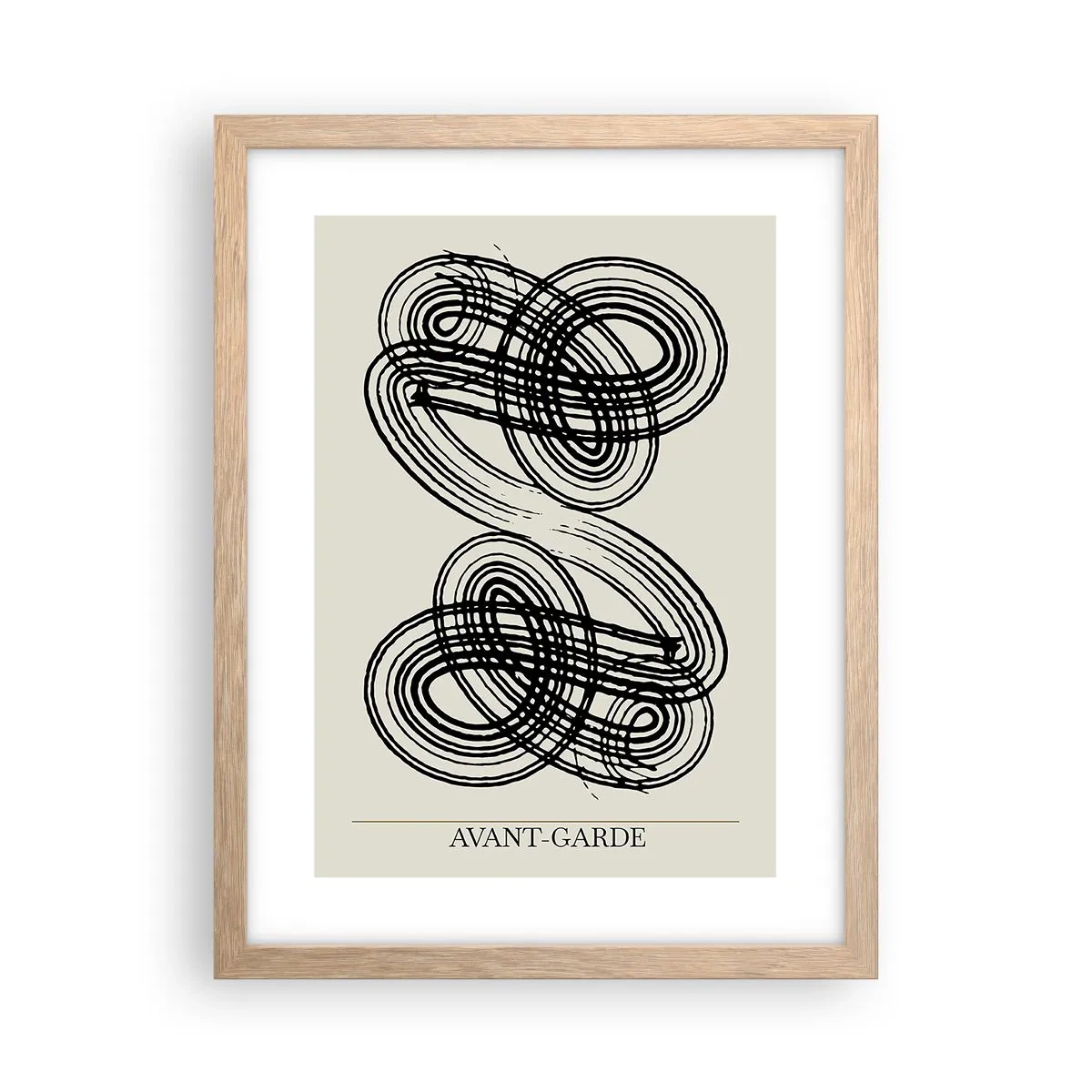 Plagát v ráme zo svetlého duba - Vyšlo to spontánne - 30x40 cm