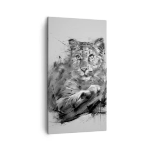 Obraz na plátne - Áno, pozorne počúvam - 45x80 cm