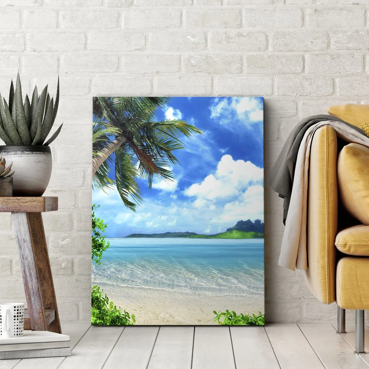 Obraz na plátne - Lazúr trópov - 45x80 cm
