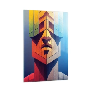 Obraz na skle - Zásadový človek - 80x120 cm