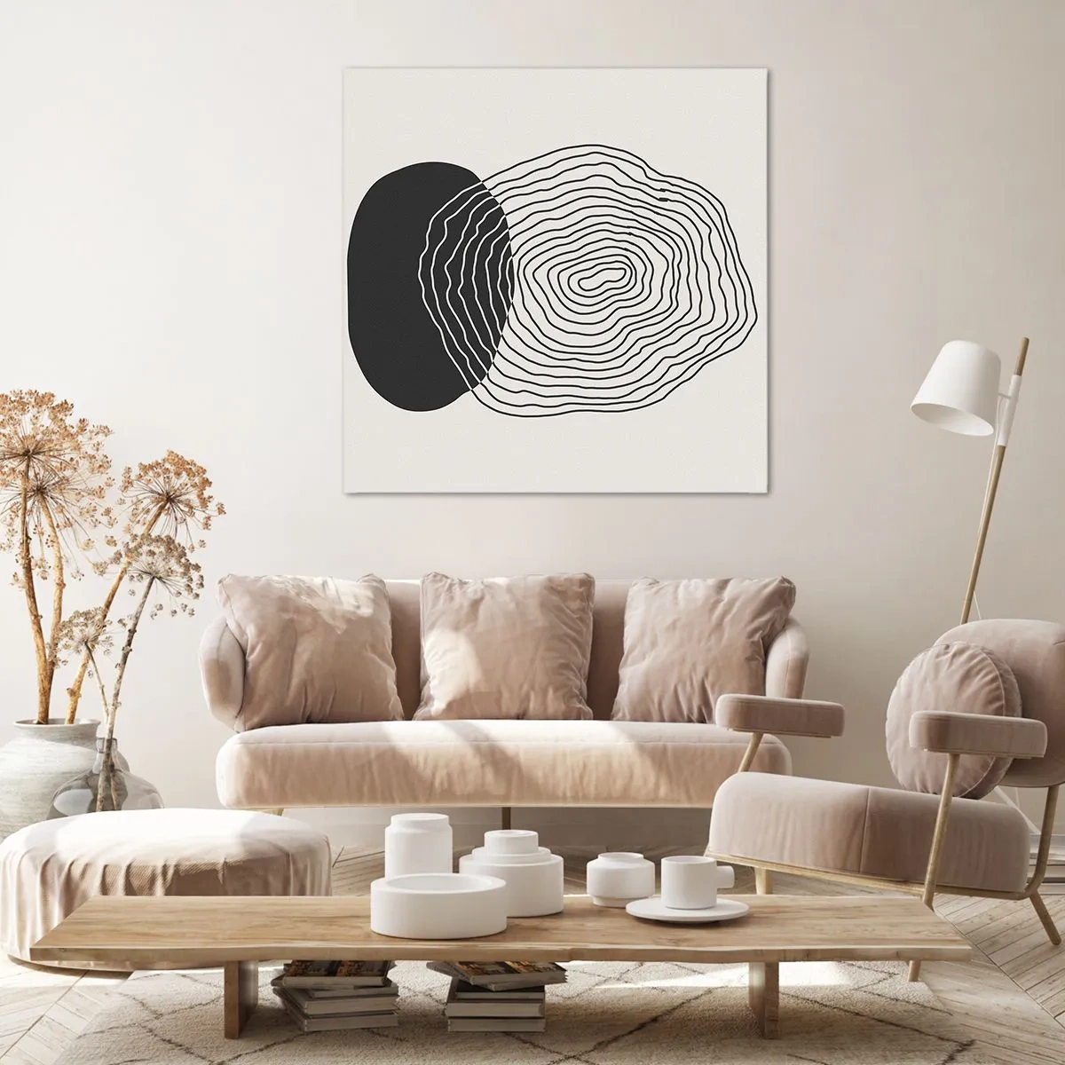 Obraz na plátne - Trvanie a kmitanie - 70x70 cm