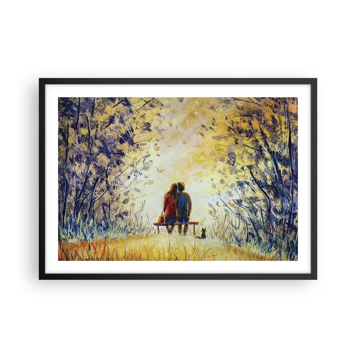 Plagát v čiernom ráme - Magický okamih - 70x50 cm
