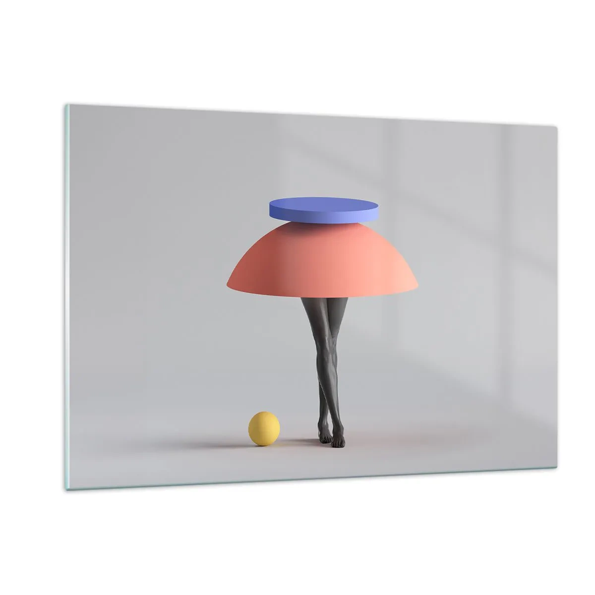 Obraz na skle - Surrealistická kompozícia - 120x80 cm