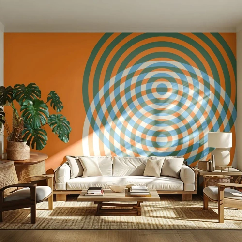 Fototapeta Premium Canvas - Abstraktná kruhová variácia - Abstrakcia, Kus, Okresy - 200x140 cm