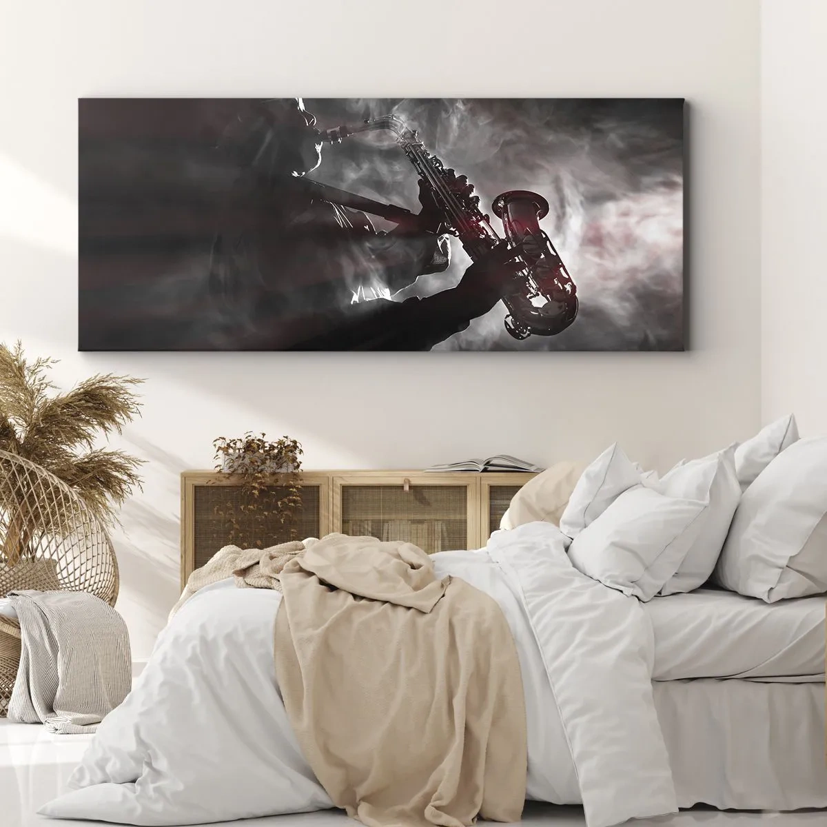 Obraz na plátne - V oparoch jazzu - 100x40 cm