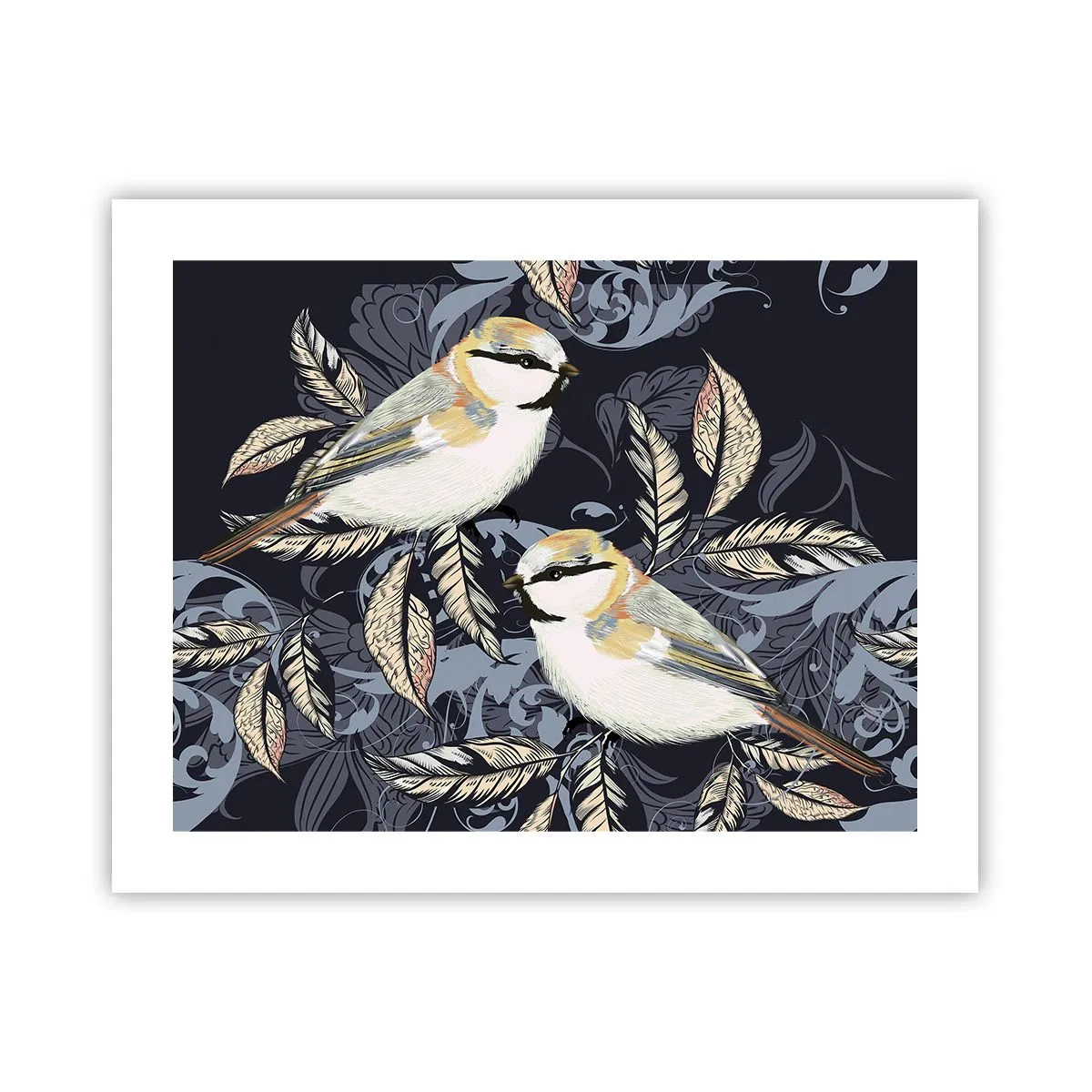 Plagát - Žltomodrá pieseň - 50x40 cm