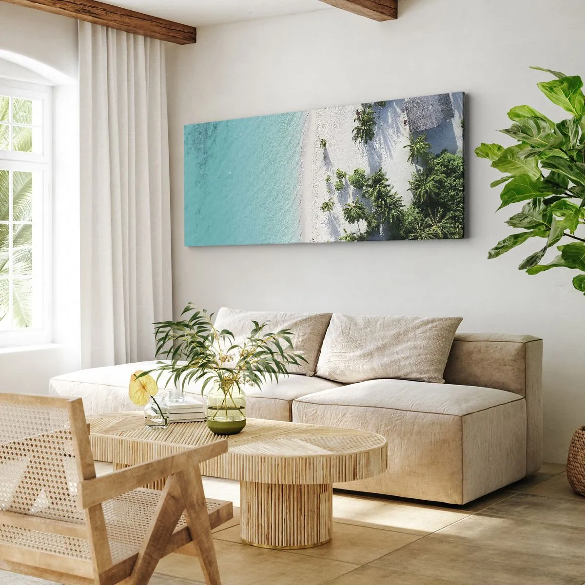Obraz na plátne - Dovolenka v raji - 100x40 cm