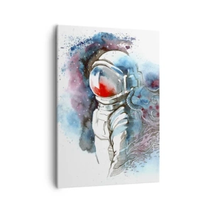 Obraz na plátne - Sám s vesmírom - 50x70 cm