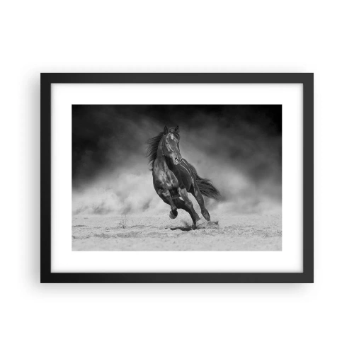 Plagát v čiernom ráme - Hodné samotného emira - 40x30 cm