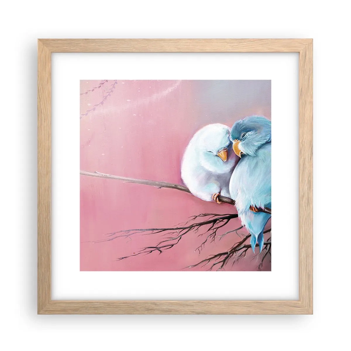 Plagát v ráme zo svetlého duba - Čo k tomu dodať? - 30x30 cm