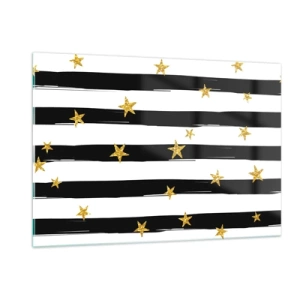 Obraz na skle - Všetci sme sa narodili pod šťastnou hviezdou - 120x80 cm