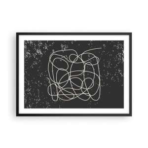 Plagát v čiernom ráme - Túlanie myslí - 70x50 cm