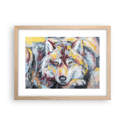 Plagát v ráme zo svetlého duba - Pokoj medzi blízkymi - 40x30 cm