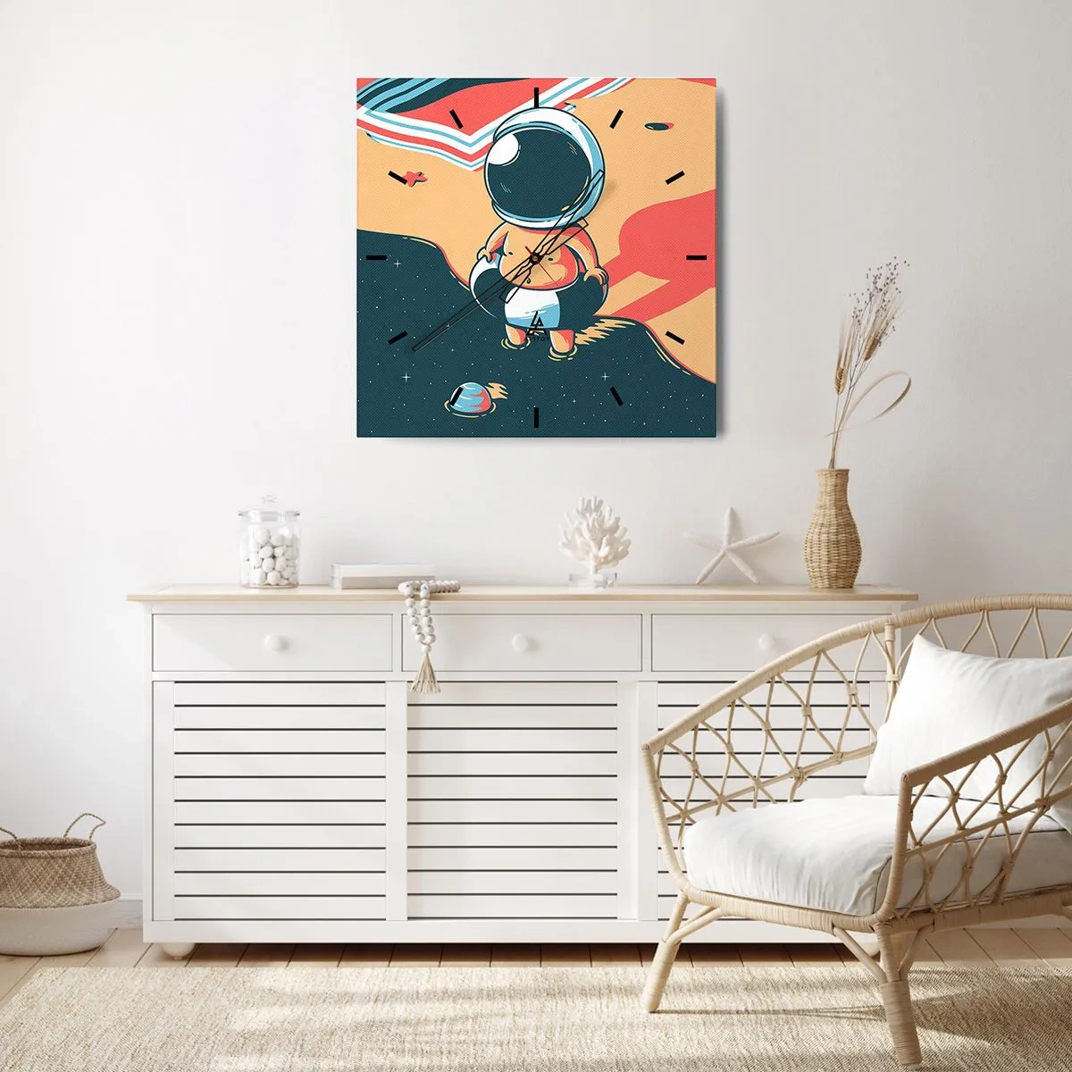 Nástenné hodiny - Z iného pohľadu - 30x30 cm