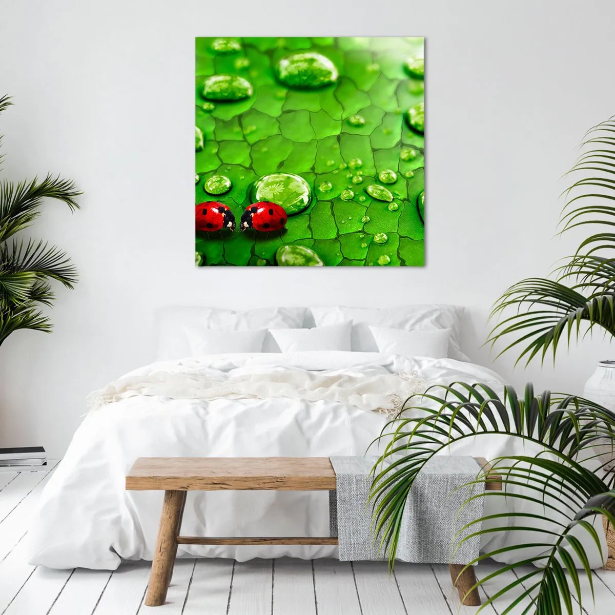 Obraz na plátne - Stretnutie v zeleni - 50x50 cm