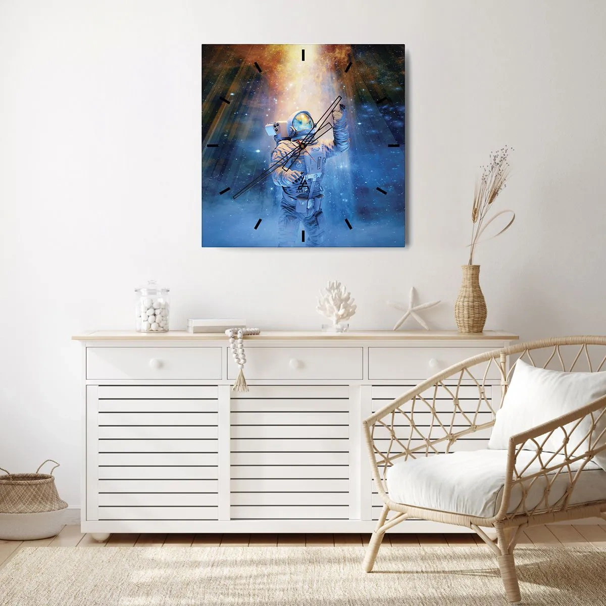 Nástenné hodiny - Konečne v cieli - 40x40 cm