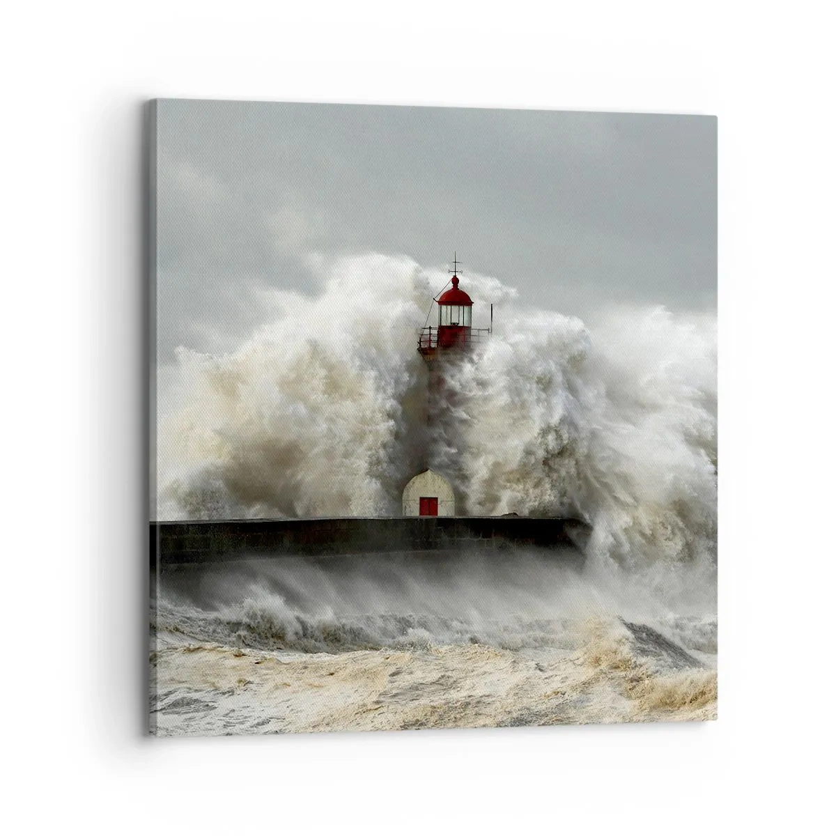 Obraz na plátne - Hnev oceánu - 70x70 cm