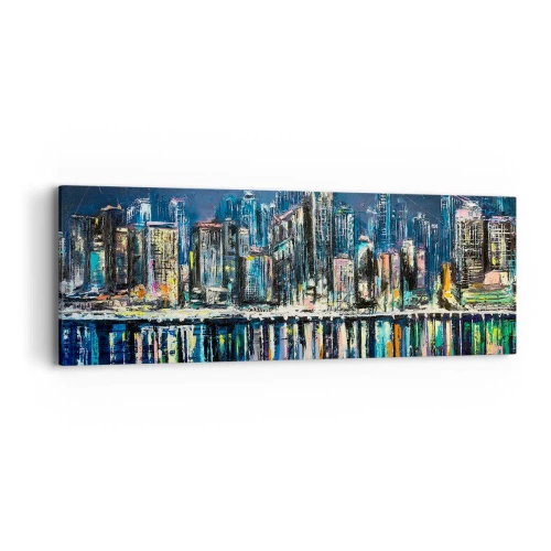 Obraz na plátne - Kaskáda svetiel - 90x30 cm