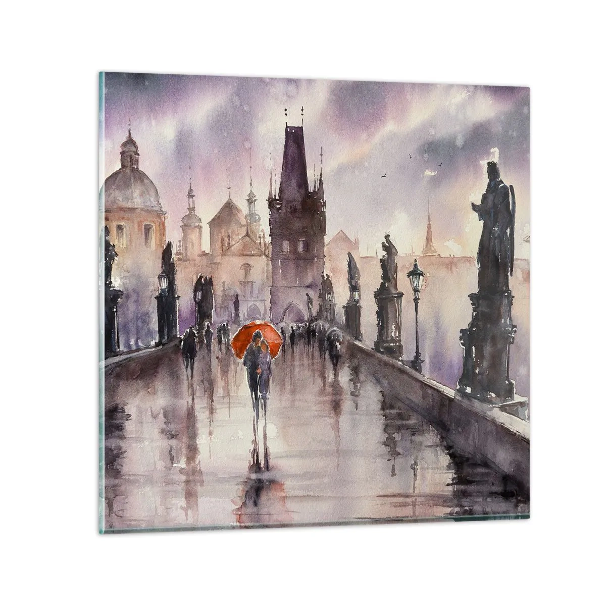 Obraz na skle - Ľudia sa nemenia - 40x40 cm