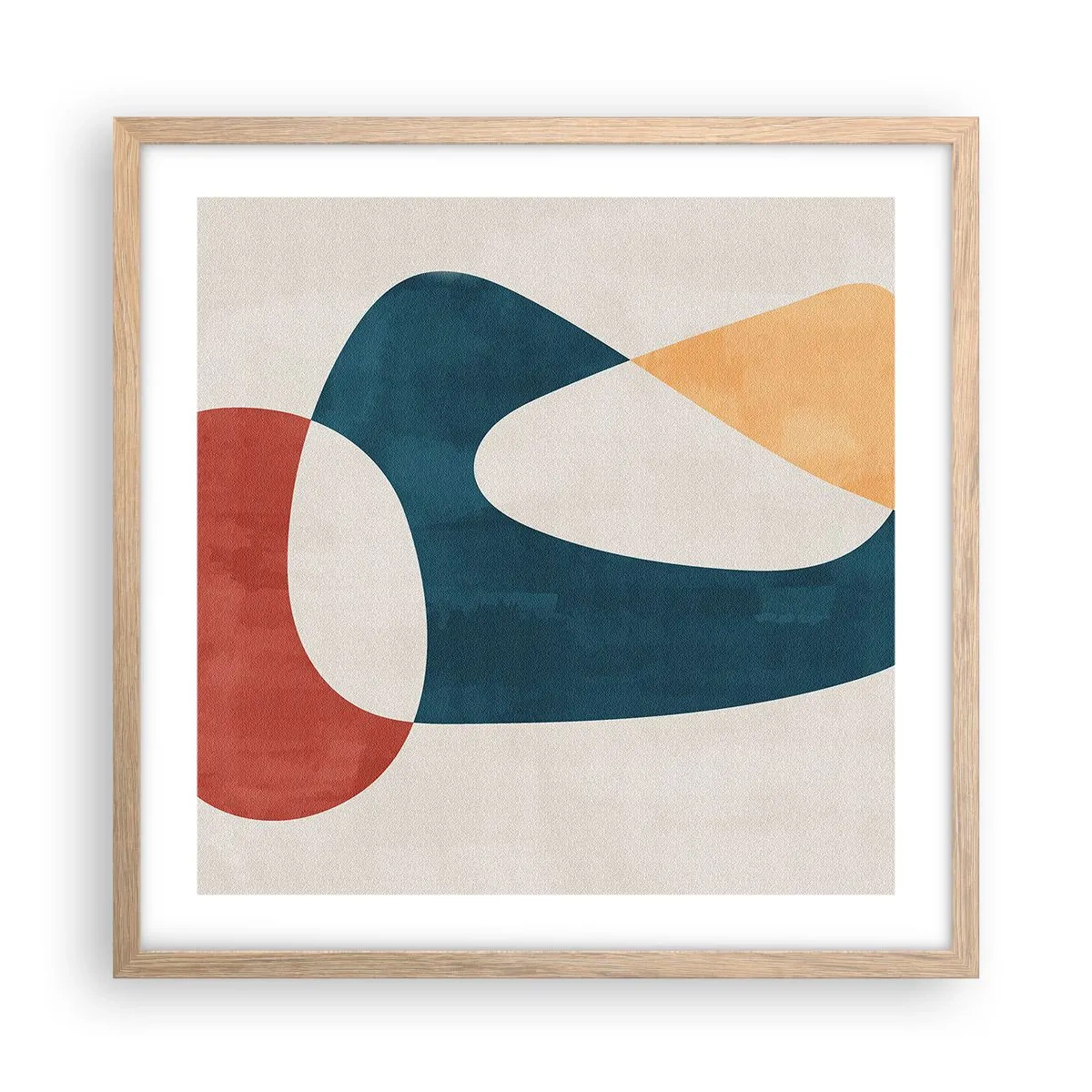 Plagát v ráme zo svetlého duba - Vplyvy a metamorfózy - 50x50 cm