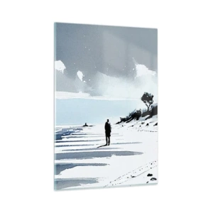Obraz na skle - O samote - 80x120 cm