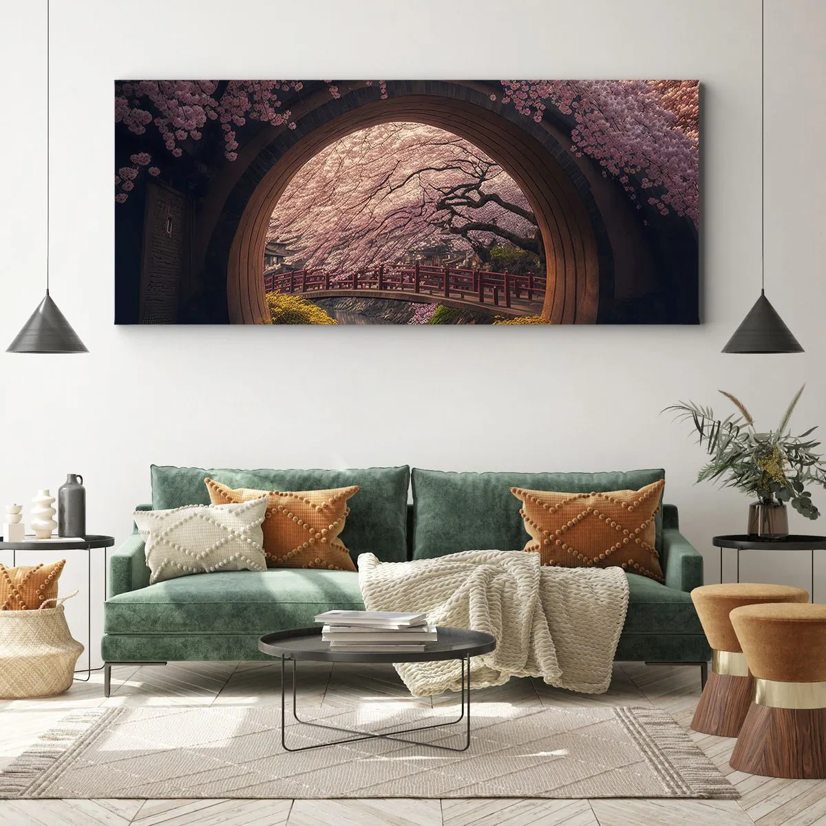 Obraz na plátne - Japonská jar - 100x40 cm