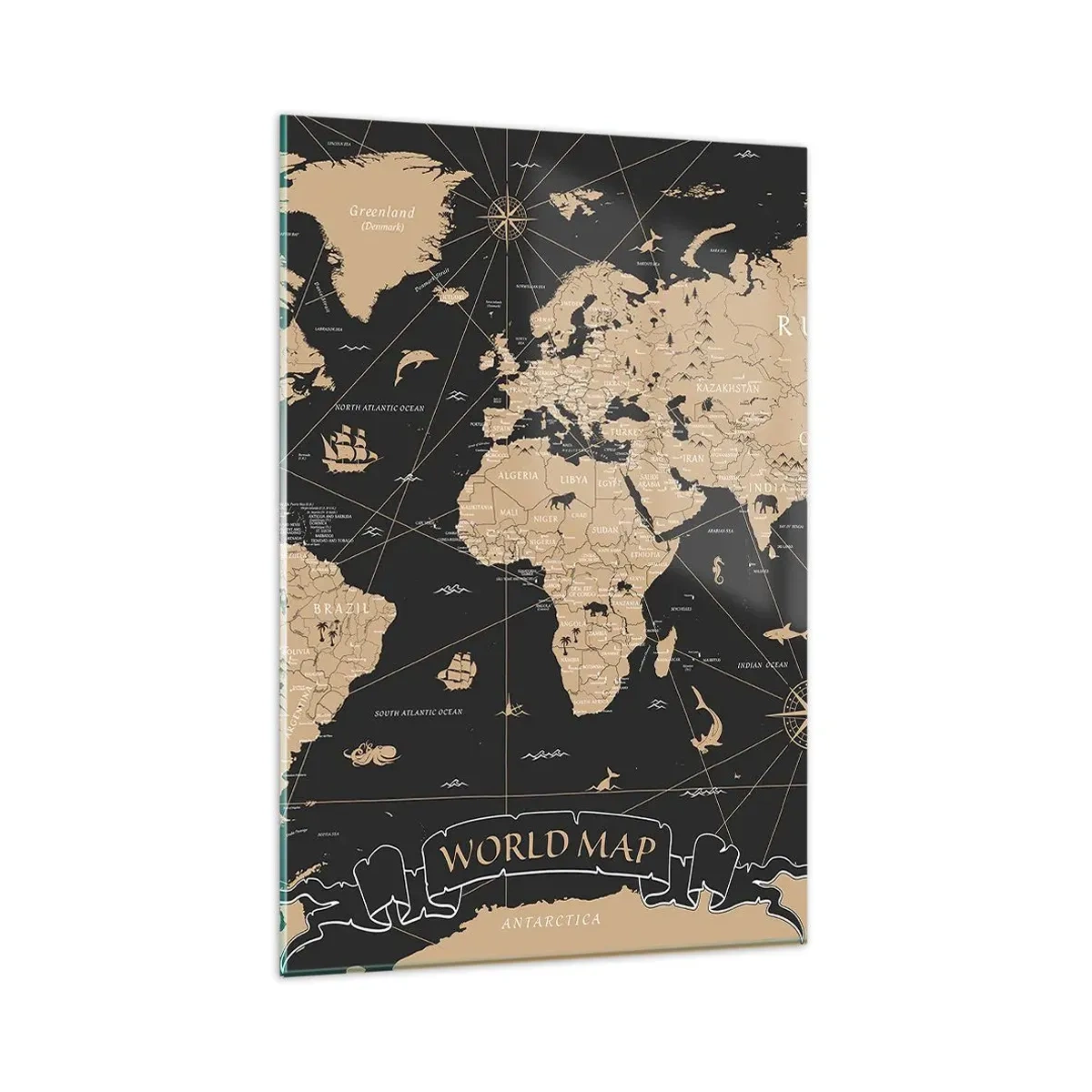 Obraz na skle - Hranice môjho sveta - 80x120 cm