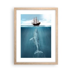 Plagát v ráme zo svetlého duba - Lepšie nevedieť - 30x40 cm