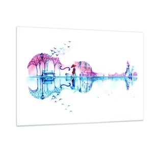 Obraz na skle - Prinesiem vám dažďové piesne - 120x80 cm