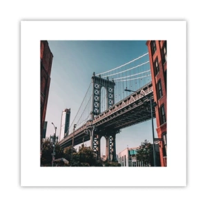 Plagát - Nad vlnami mesta - 30x30 cm