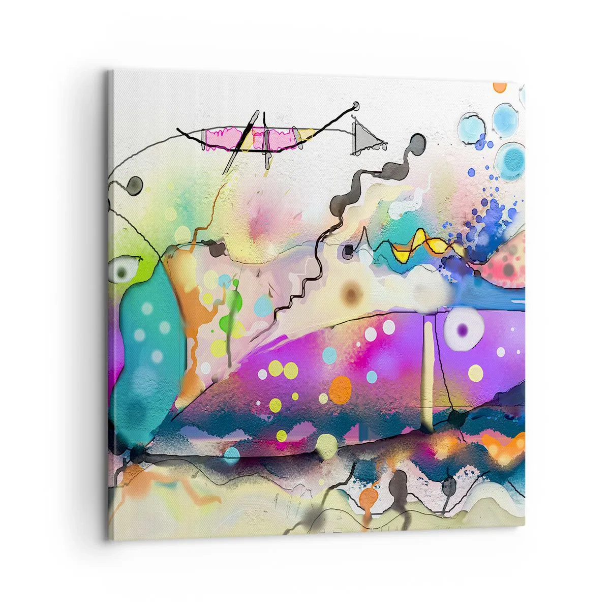 Obraz na plátne - Niet slov! - 60x60 cm