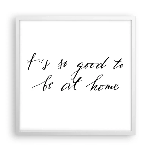 Plagát v bielom ráme - Celá pravda - 50x50 cm