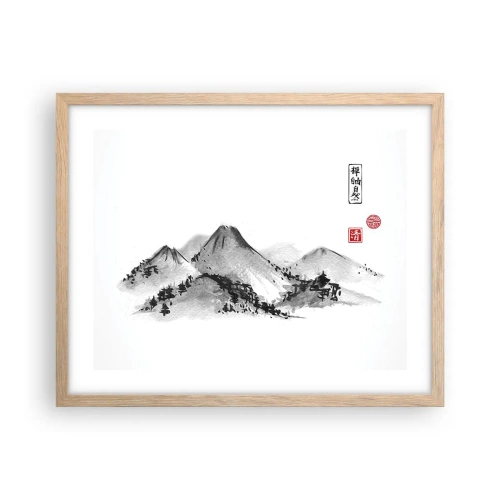 Plagát v ráme zo svetlého duba - Za hranicou vzdialenosti - 50x40 cm