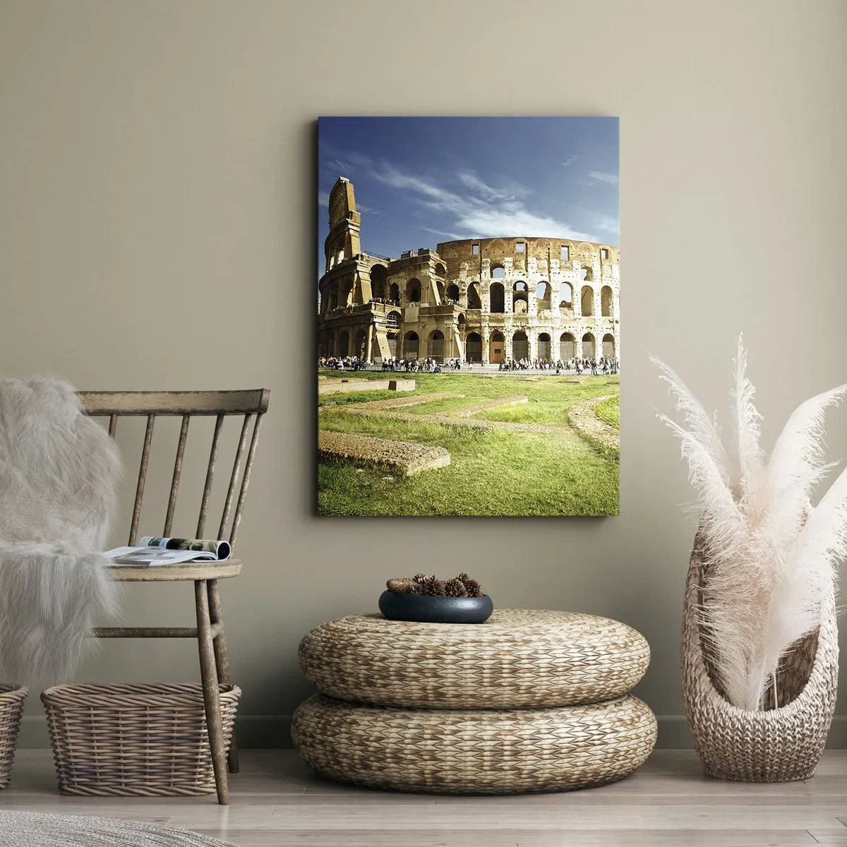 Obraz na plátne - Ešte je počuť hrkanie zbraní - 55x100 cm