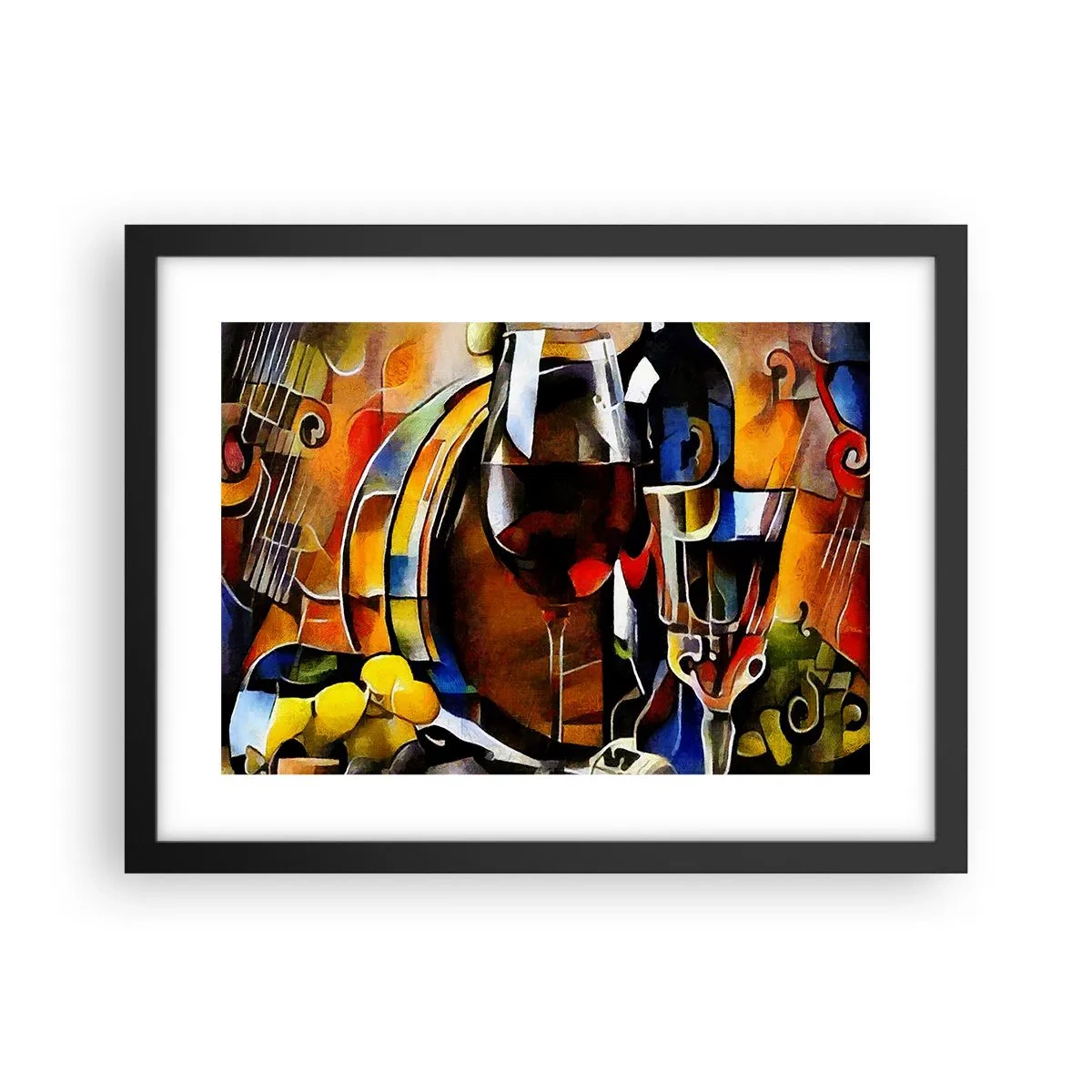 Plagát v čiernom ráme - Aj svet dostáva farby - 40x30 cm