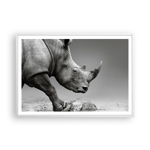 Plagát v bielom ráme - Nezastaviteľná sila - 100x70 cm