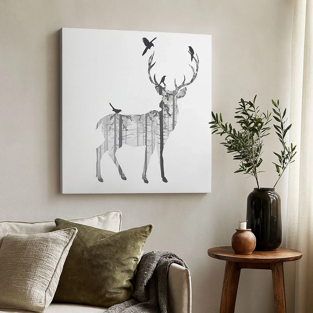 Obraz na plátne - Dobrý duch lesa - 30x30 cm