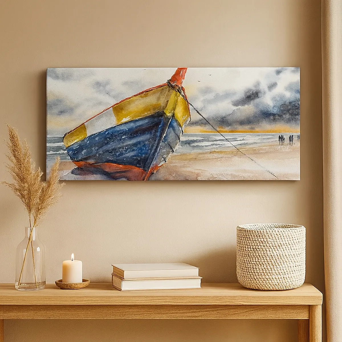 Obraz na plátne - Odpočinok na brehu - 30x30 cm