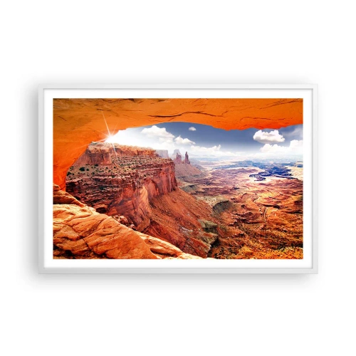 Plagát v bielom ráme - Vytesané samotnou prírodou - 91x61 cm