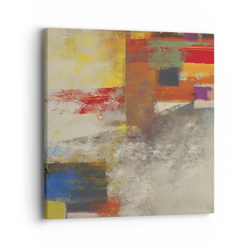 Obraz na plátne - Geometria farieb - 40x40 cm