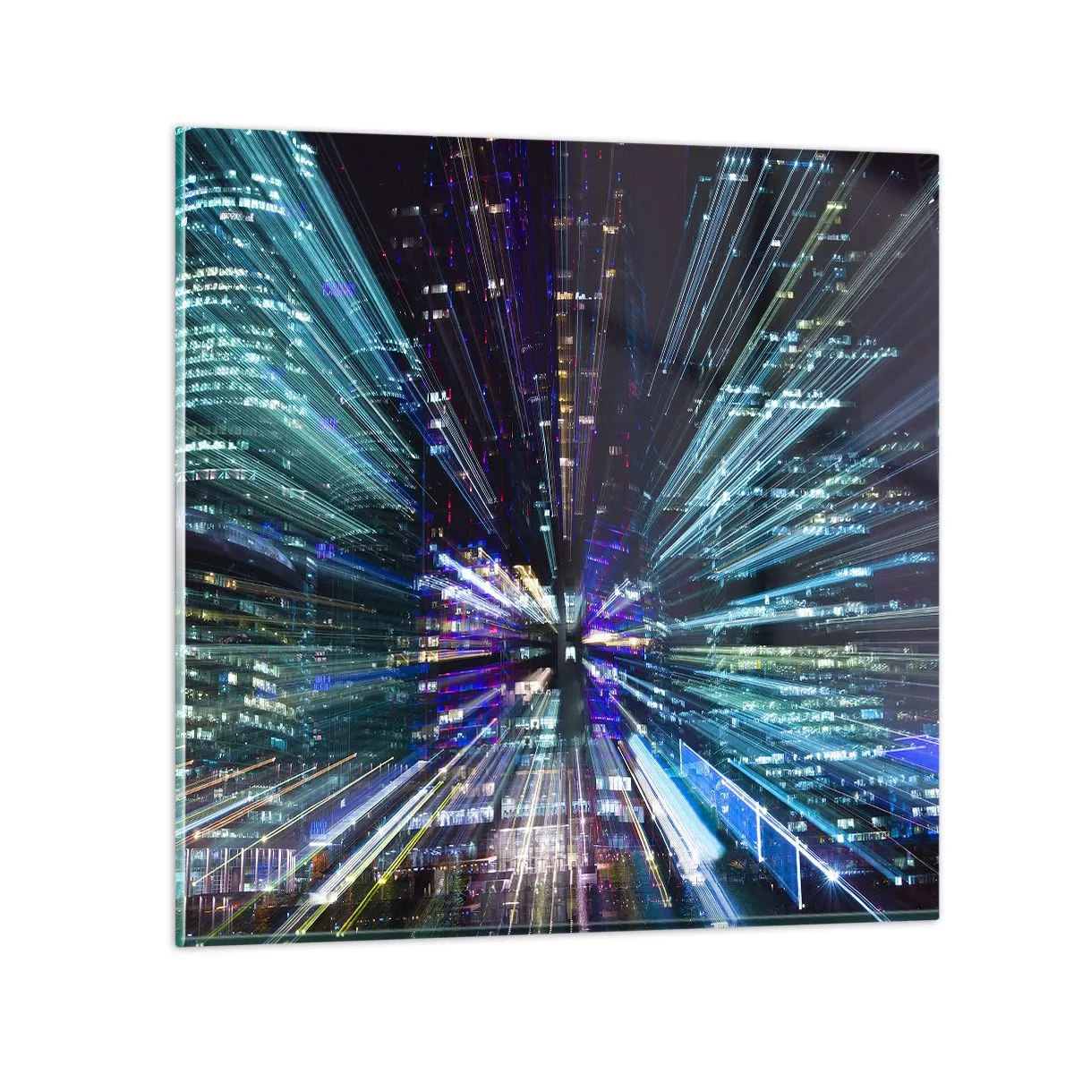 Obraz na skle - Prechod do hyperpriestoru - 40x40 cm