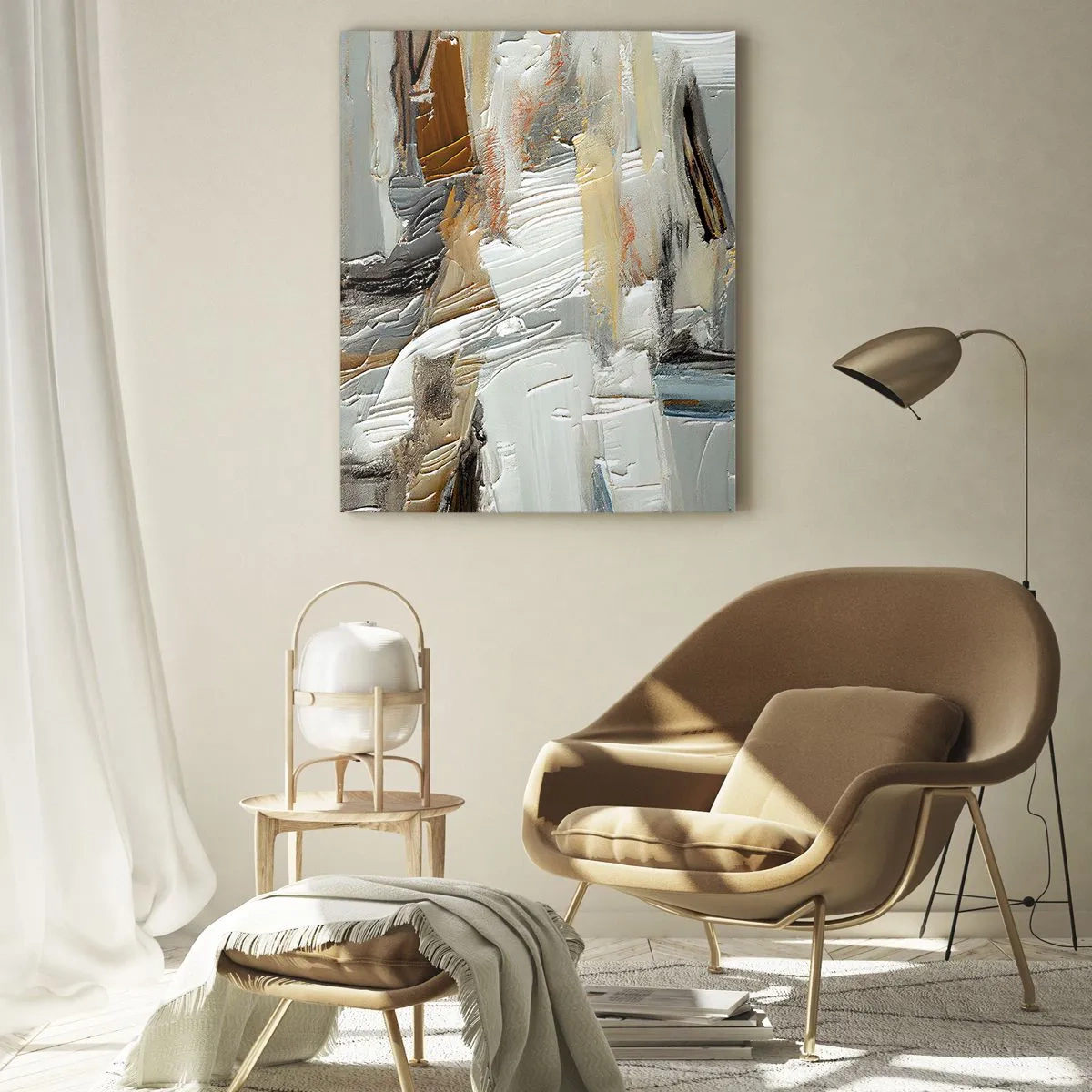 Obraz na skle - Farebné nahromadenie - 50x70 cm