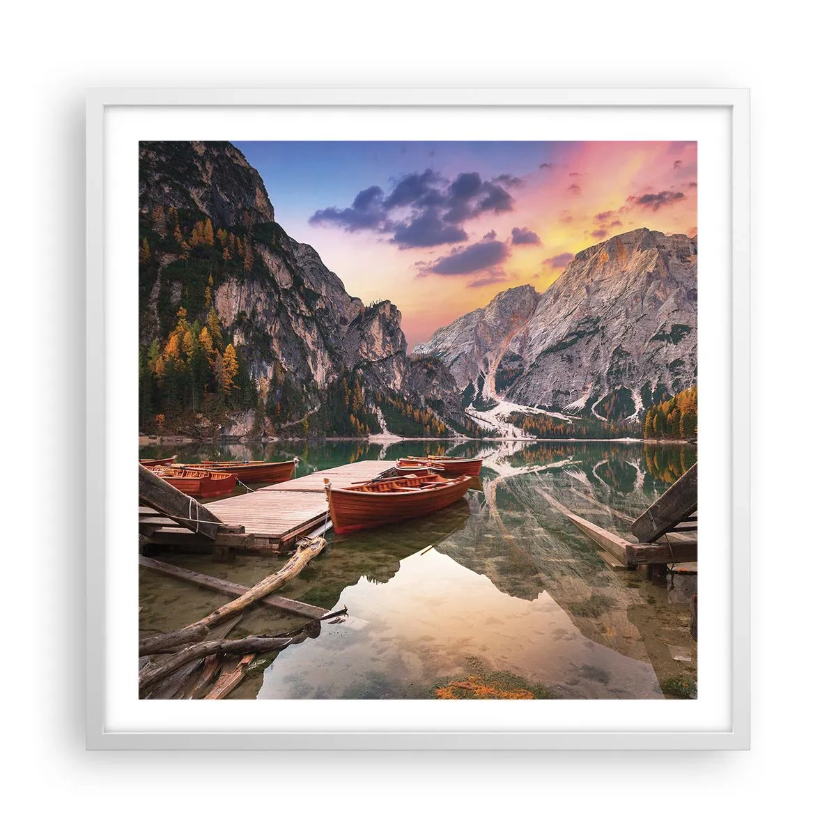 Plagát v bielom ráme - Sľub dňa - 60x60 cm