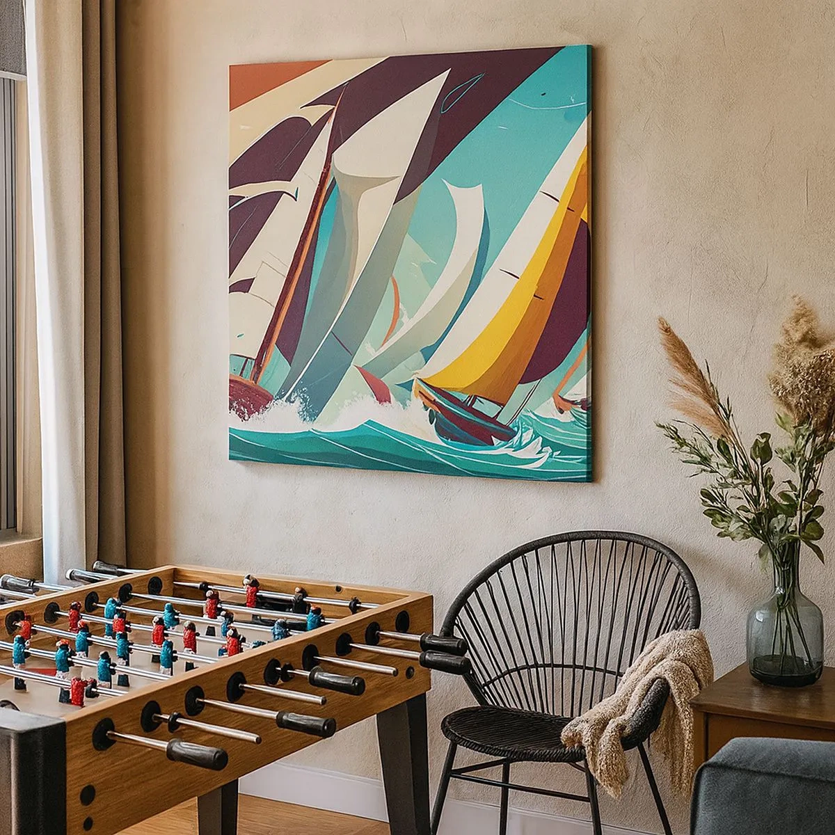 Obraz na plátne - Ako vychádzať so živlami - 30x30 cm