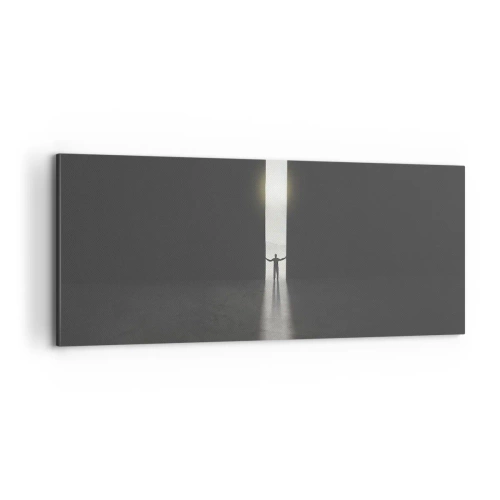 Obraz na plátne - Krok k svetlej budúcnosti - 100x40 cm