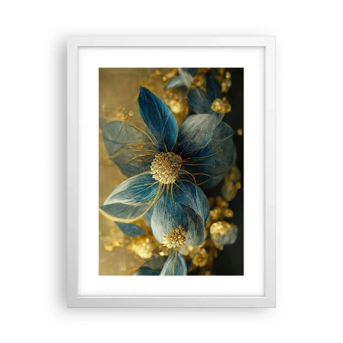Plagát v bielom ráme - Rozkvitnúť zlatom - 30x40 cm