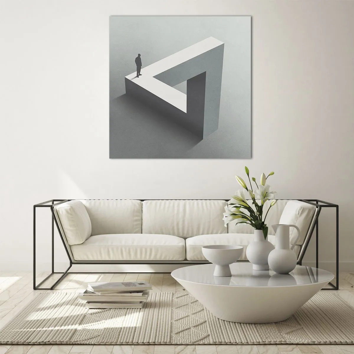 Obraz na skle - A predsa je to možné - 30x30 cm