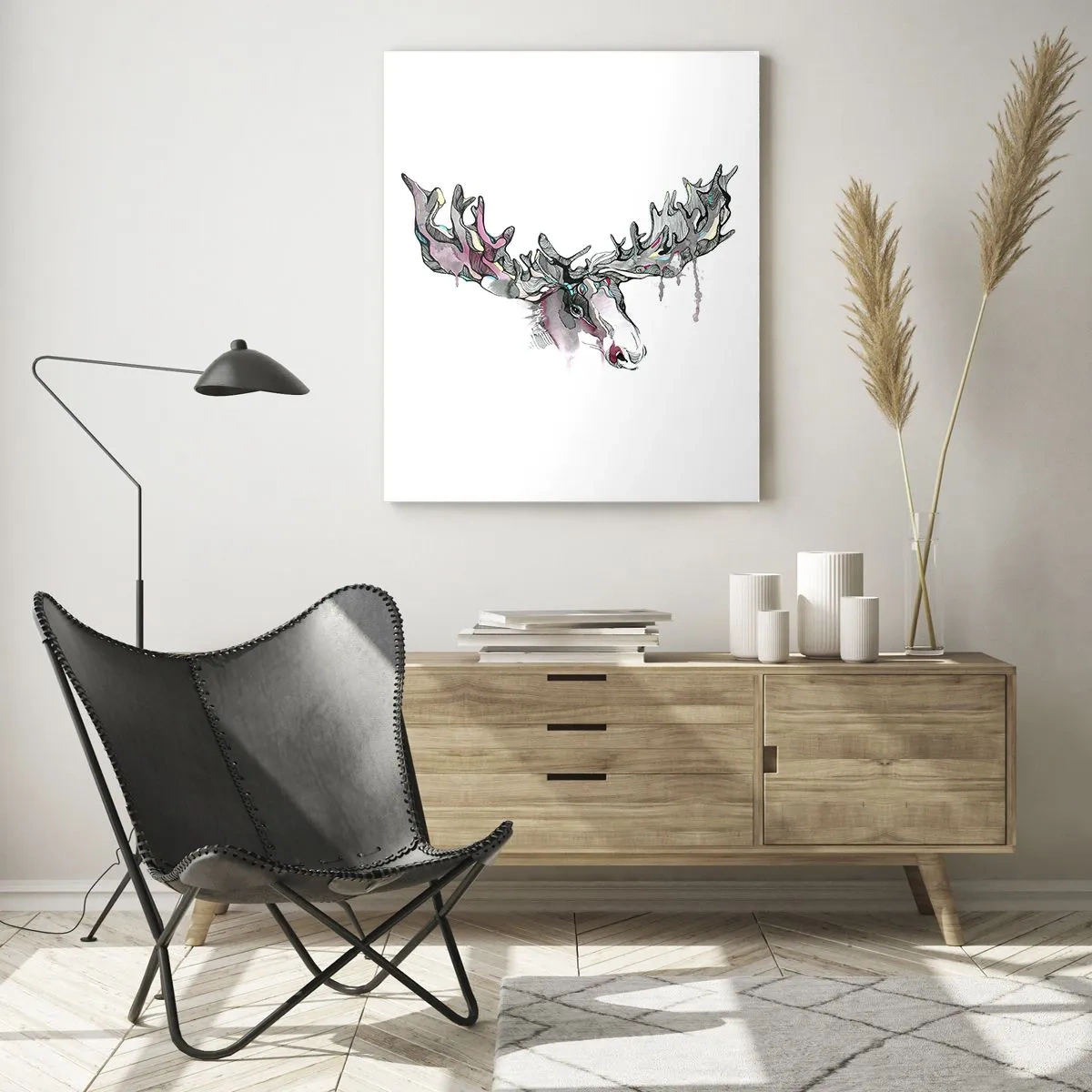 Obraz na skle - Koruna lesného kráľa - 80x120 cm